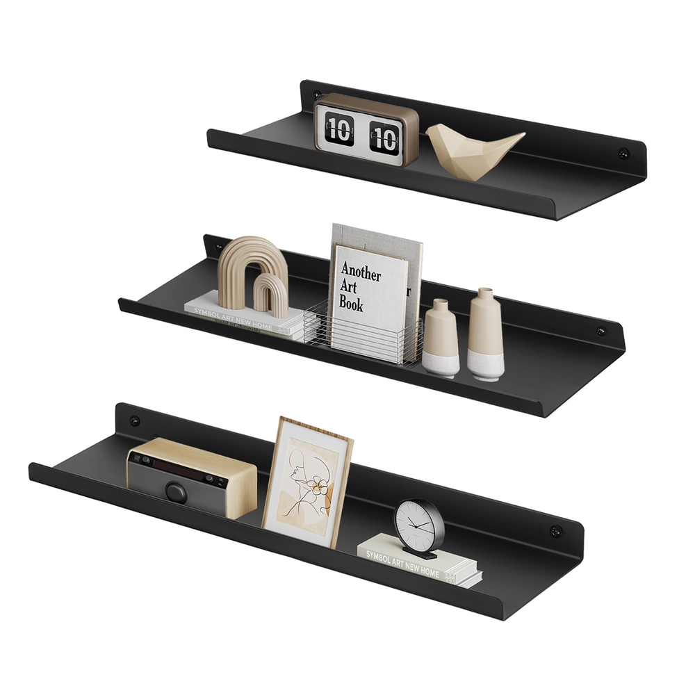 SONGMICS Wandregale aus Metall 3er Set LFS12BK