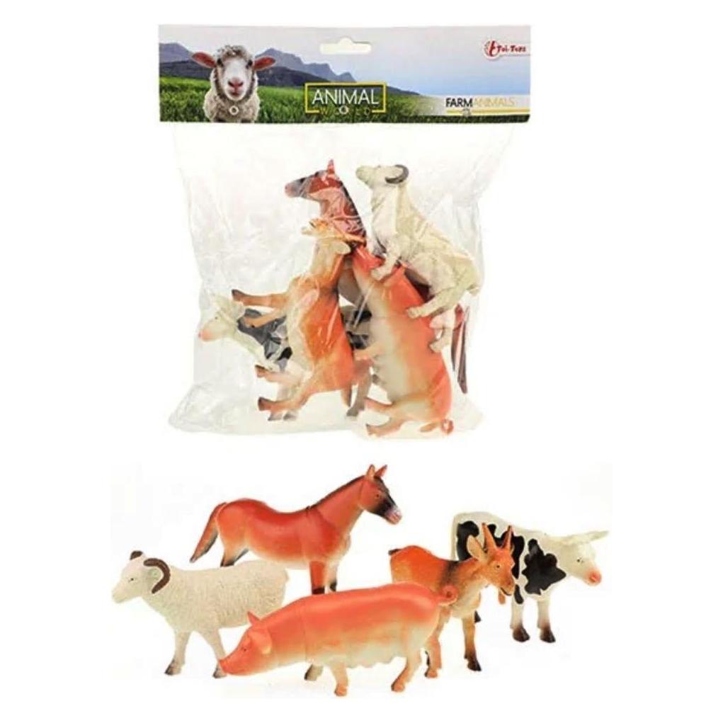 Toi-Toys Tierwelt Bauernhoftiere Deluxe, 5-tlg. (34922A)