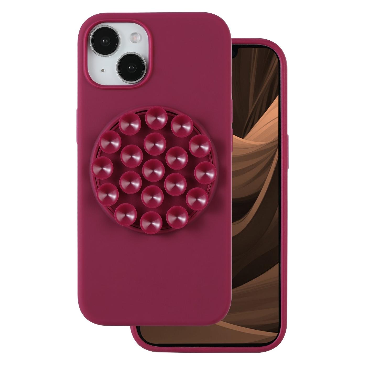 OEM Silicone Stick case for iPhone 13 6,1" maroon (Apple iPhone 13) (GSM195596)