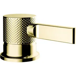 Gessi Inciso- Einhebelmischer zur Tisch-Montage für separaten Waschtisch-Auslauf, 58200246, Farbe: Gold PVD