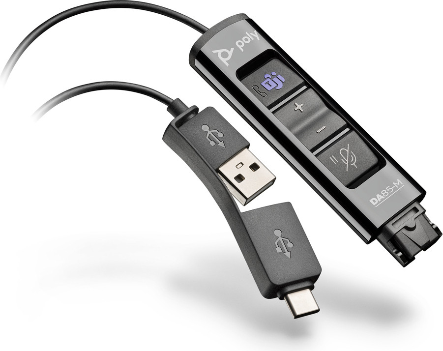 HP Poly DA Series DA85M Geluidskaart met USB-C en USB-A aansluiting