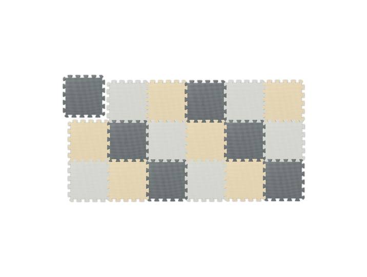 Puzzlematte 3-farbig Set Beige-Weiss-Grau