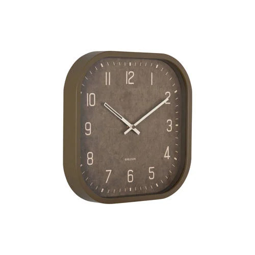 Karlsson Wandklok Elemental Cuadrado Analoog Diameter: 30 cm