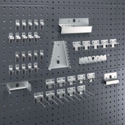 Assortiment de porte-outils BOTT 40-pcs. galvanisé p. panneaux perforés (14031414)