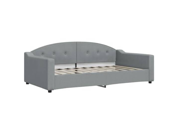vidaXL Tagesbett Hellgrau 100x190 cm Stoff
