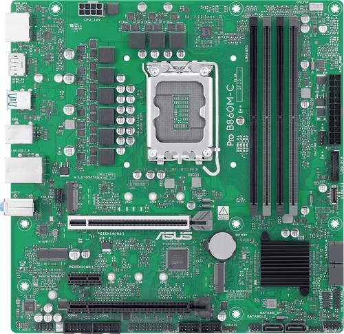 Asus PRO B860M-C-CSM Mainboard Sockel (PC) Intel LGA 1851 Formfaktor (Details) Micro-ATX, Mini-ATX Mainboard-Chipsatz Intel B860