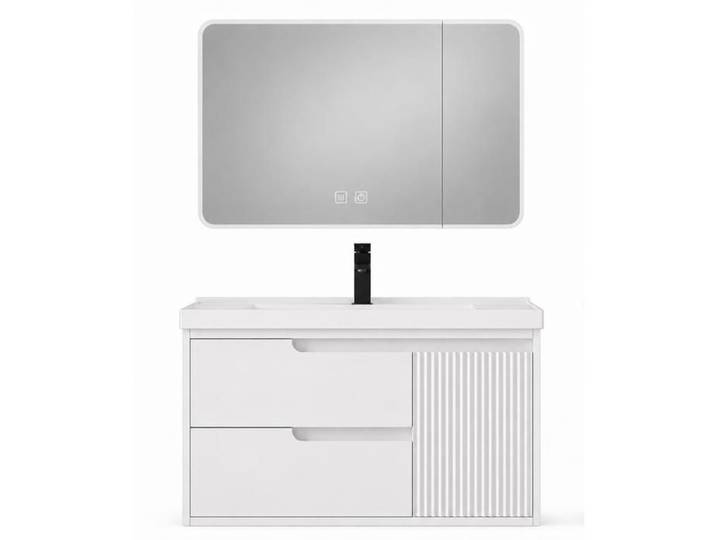 Meuble de salle de bain avec vasque - OTITEC - Ensemble complet: meuble sous vasque vasque armoire miroir
