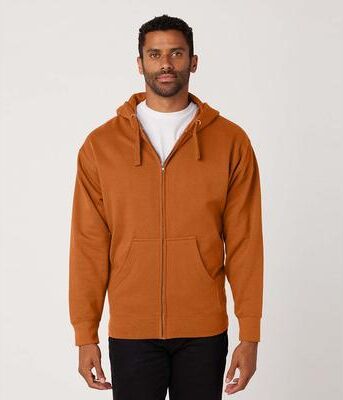 Cotton Heritage M2781 Premium Full Zip Hoodie in Adobe size 3XL   Cotton/Polyester Blend