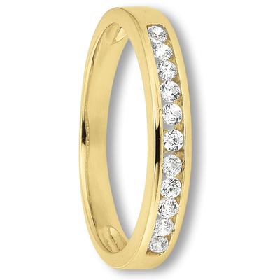 Goldring ONE ELEMENT "Zirkonia Ring aus 333 Gelbgold Zirkonia Ring aus 333 Gelbgold" Gr. 54, gold, Fingerringe, Damen, 54,mit Zirkonia, Gelbgold 333 Gold, Gelbgold 333, Gold, Goldring, Feine Gestaltung – ein Sinnbild mit ruhiger Eleganz