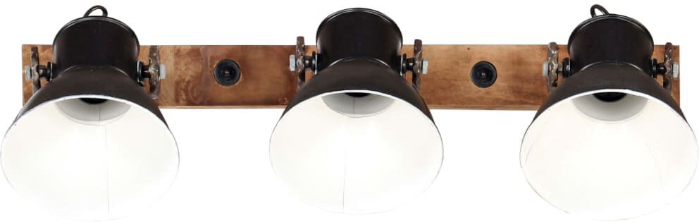 Borough Wharf Julie Industrial Wall Lamp Brown/Black 65cm W X 25cm D