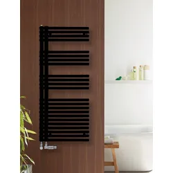 Zehnder Design-Heizkörper Forma Asym rechts, 1681x60x596 mm, schwarz, Wärmeleistung geprüft nach EN 442, CE-gekennzeichnet