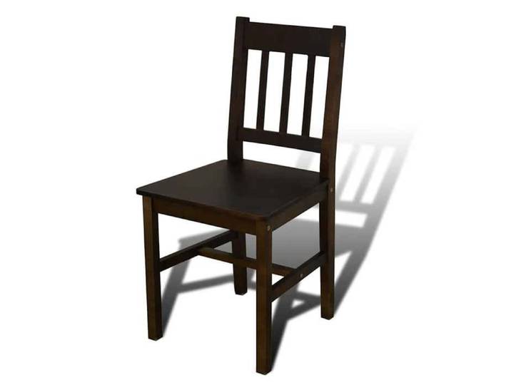 Neuf& 6479 Mobilier de cuisine - - Mode Table de salle à manger avec 4 chaises Marron 25.8 kg