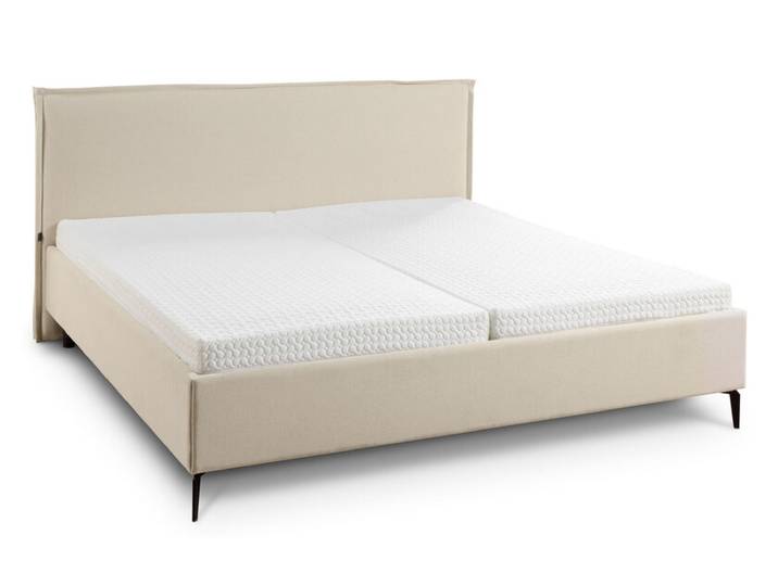 Polsterbett ELOS 200 x 200 cm cremebeige