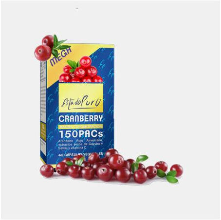ESTADO PURO CRANBERRY MEGA 150 PACS 40 CAPSULAS