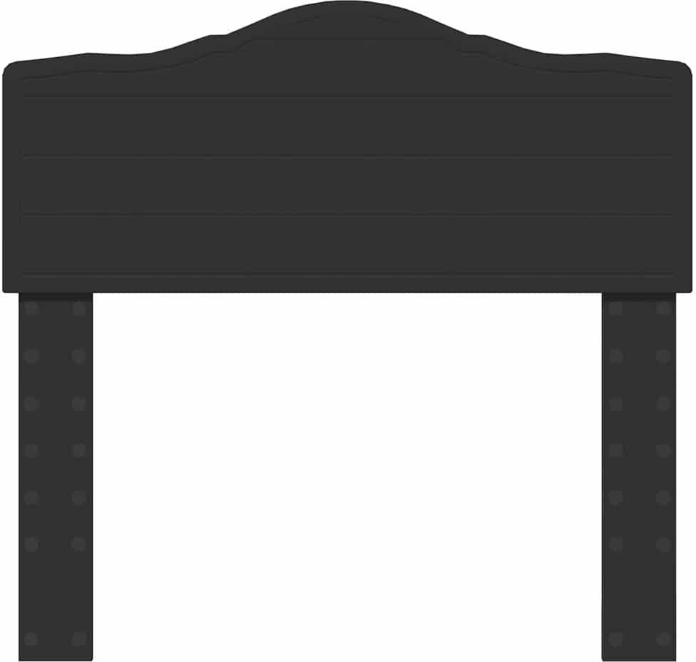 17 Stories Panel Headboard Black Oak Twin