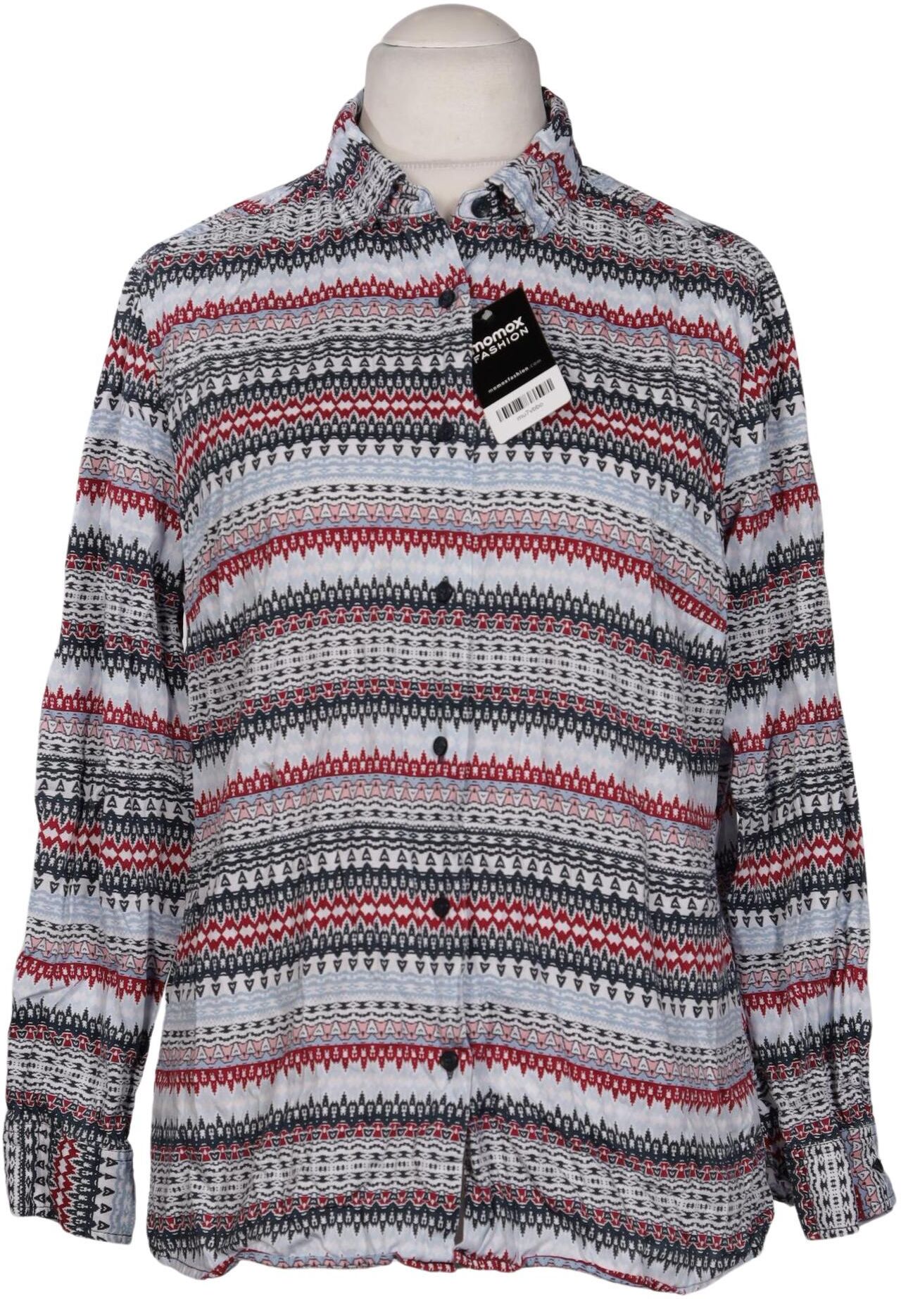 Walbusch Damen Bluse, Mehrfarbig, Gr. L, Baumwolle - Second Hand