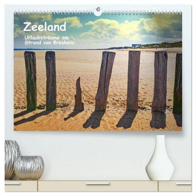 Zeeland - Urlaubsträume am Strand von Breskens (hochwertiger Premium Wandkalender 2027 DIN A2 quer), Kunstdruck in Hochglanz