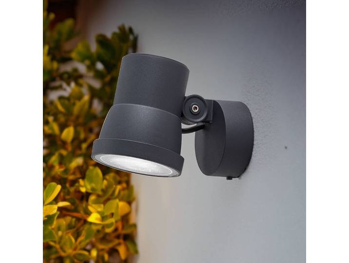BEGA LED-Scheinwerfer 84952K3, DALI, grafit, Aluminiumguss 84952K3, schwarz, Aluminium, LED Außenleuchte