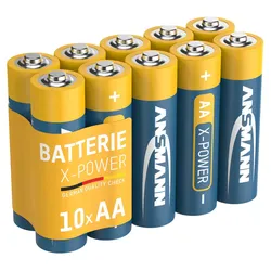 ANSMANN Batterien X-POWER Alkali-Mangan Mignon AA 1,5 V, 10 St.