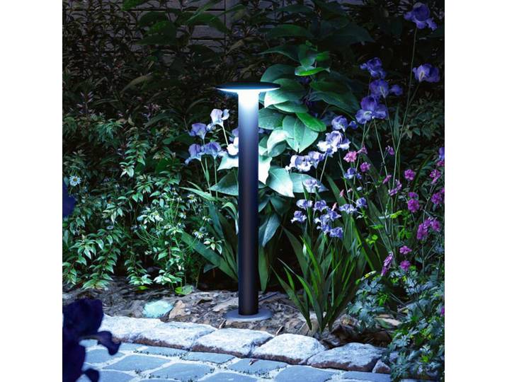 Paulmann Plate LED-Wegelampe ZigBee RGBW Plate, dimmbar, schwarz, Metall