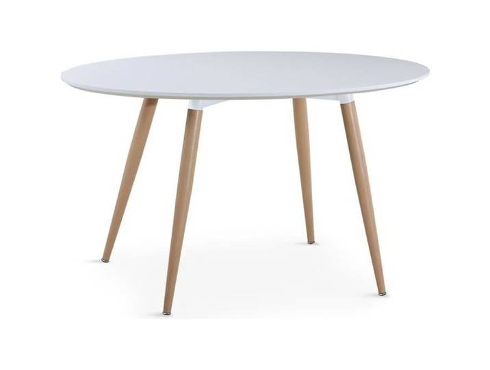 Table ovale scandinave Lunea Blanc