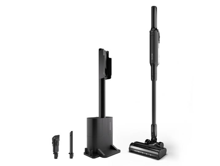 Nilfisk Move Aspirateur Balai Sans Fil + Station D’accueil – Aspirateur 2-en-1 Léger\, Autonomie 30 Min - Noir