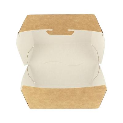 MONOUSO - Hamburger Box Kraft 12x12x7 cm (450 Stück)