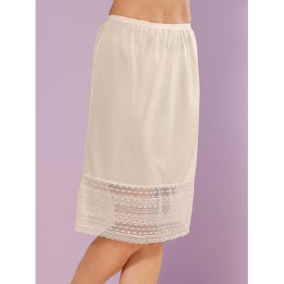 Unterrock WÄSCHEPUR, Damen, Gr. 46, beige (elfenbein), 100% Polyester, unifarben, Röcke Unterrock