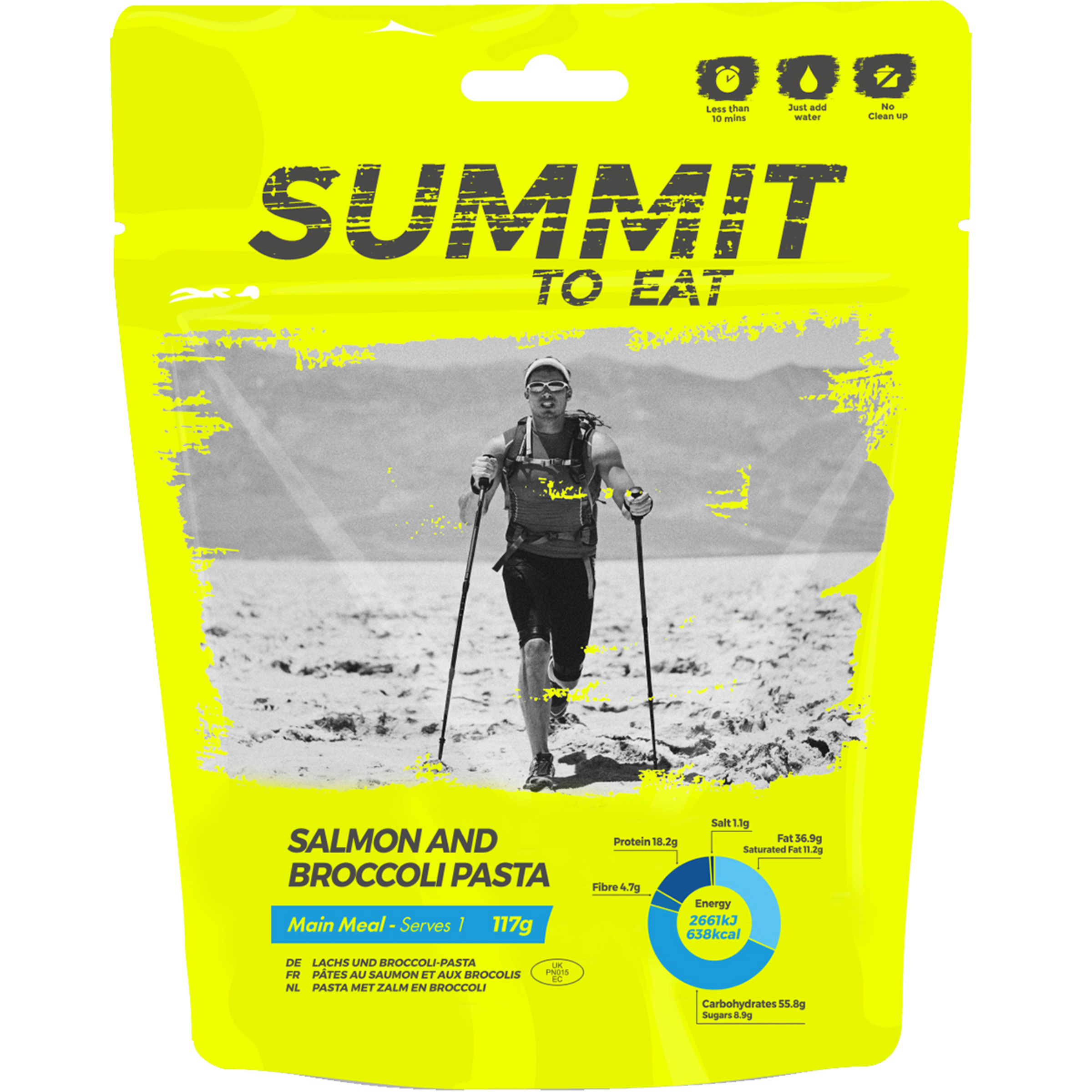 Summit To Eat Lachs und Brokkoli Pasta Trekkingnahrung Größe 193g