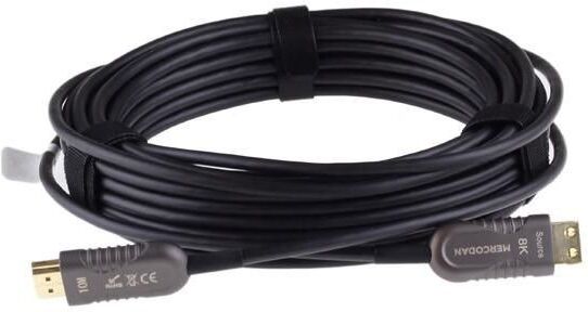 Mercodan Fibre Optic HDMI 2.1 AOC Cable 8K@60Hz 48Gbps 20m - Black