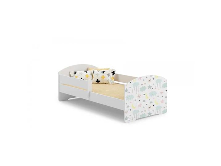 Lit enfant LUK BAR 140x70 Étoiles avec matelas