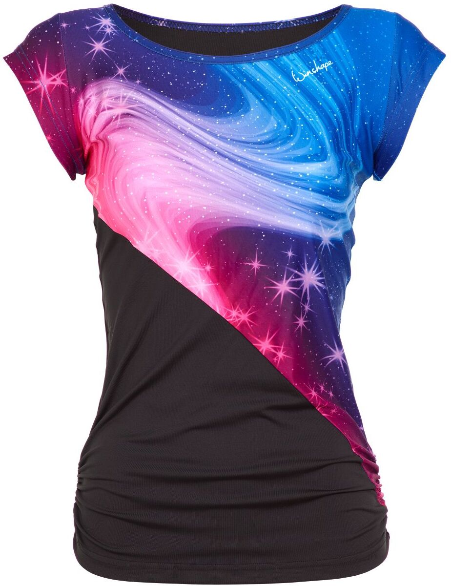Funktionsshirt WINSHAPE "Kurzarmshirt AET109-Stardust", Damen, Gr. S, bunt (stardust), 80% Polyester, 20% Elasthan, Rundhals, Shirts Funktionsshirt, Functional stardust S