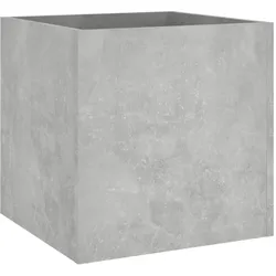 Helloshop26 - Hochbeet für Pflanzen Blumen Terrasse Garten 40 x 40 x 40 cm Holzwerkstoff grau 02_0037553