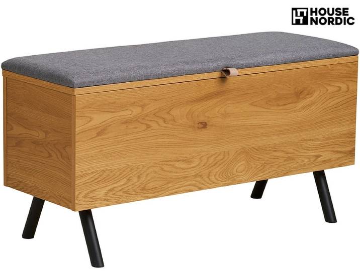 Sitzbank HOUSE NORDIC BARCO Edelstahl natürliches holz