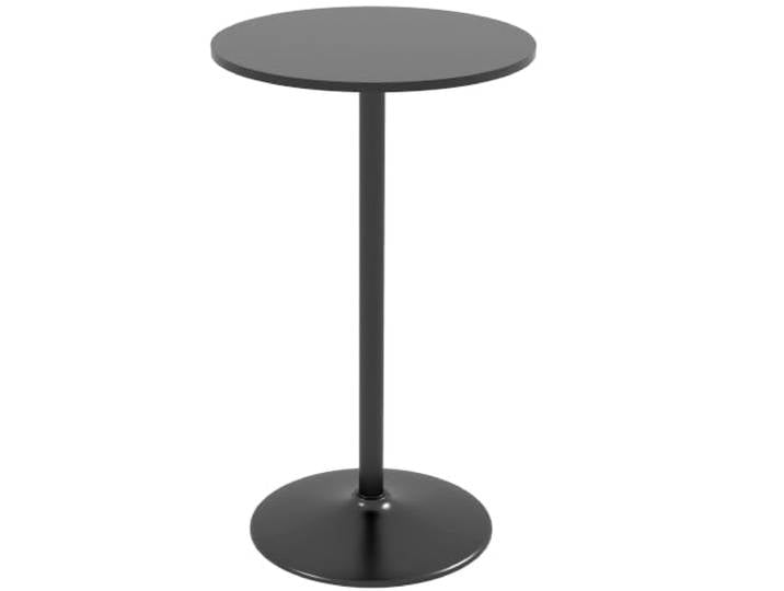HOMCOM Bartisch Stehtisch Rund Bistrotisch Ø60 x 102 cm Schwarz Partytisch, Tresentisch, Stahl, Wohnzimmer, Esszimmer