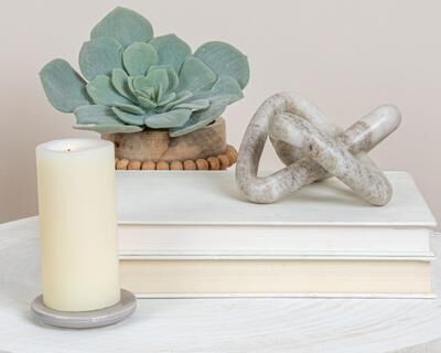 Storied Home "Decorative Marble Link Knot - 3.5""L x 3.5""W x 3.5""H"