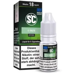 E-Taste Liquid by SC 18mg / 10ml