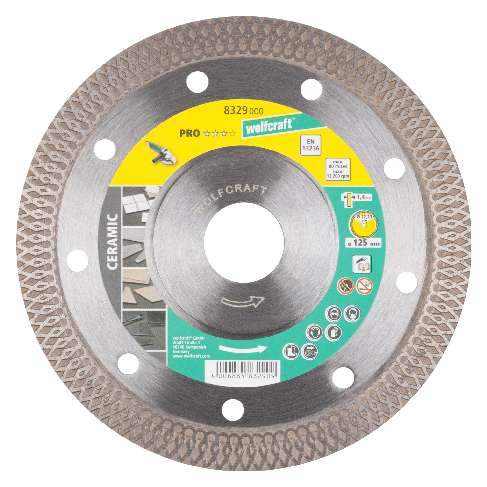 wolfcraft 1 Diamant-Trennsch. ProCeram.Turboø125mm (8329000)