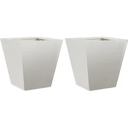 vidaXL Pflanzkübel 2 Stk. 30x30x30 cm Edelstahl
