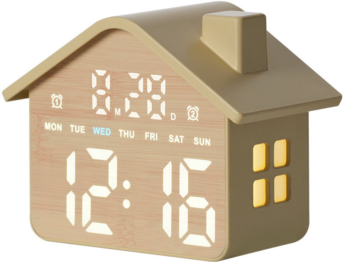 VHV Digitale Wekker met LED-display voor de slaapkamer