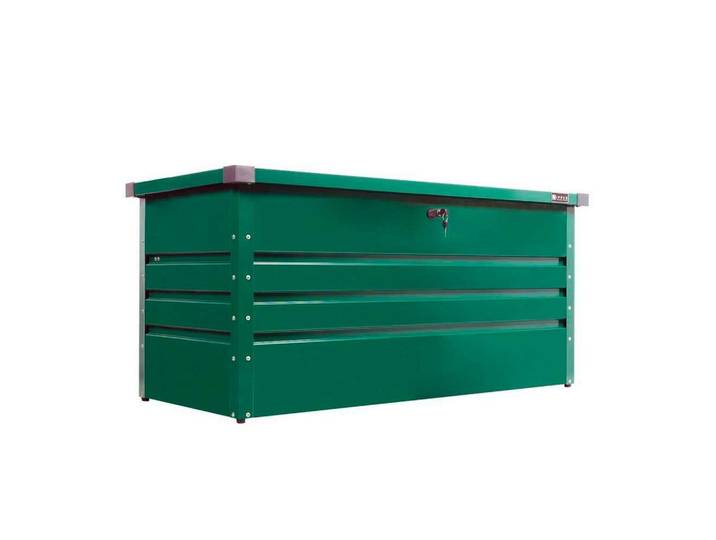 Futterbehälter 132x61x62, abschließbar, grün