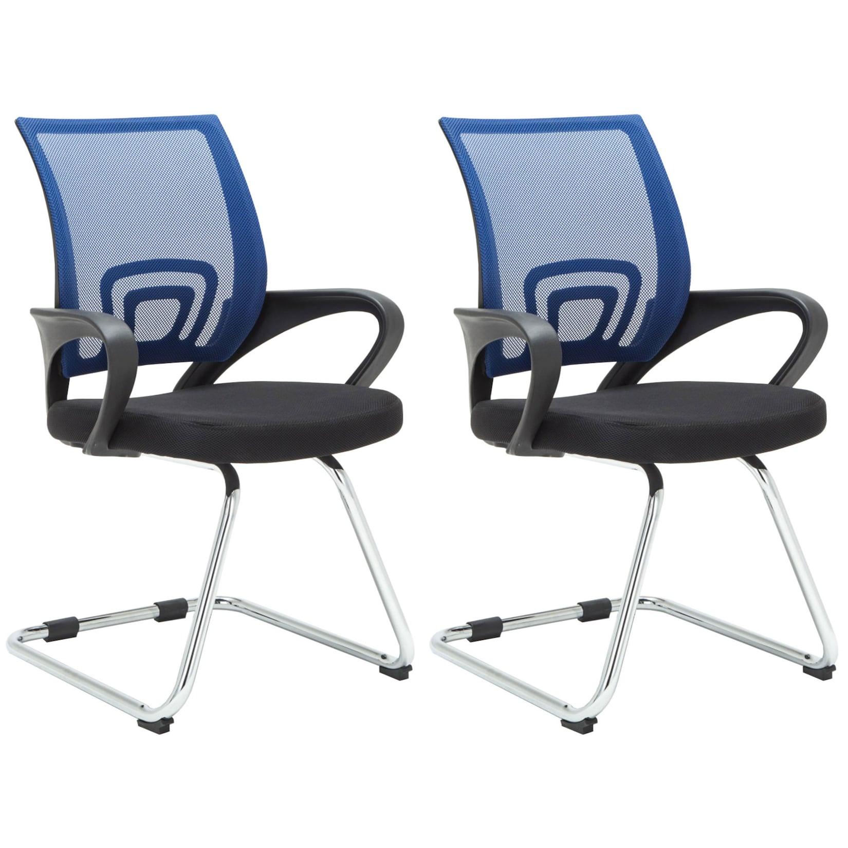 CLP 2er Set Besucherstühle Eureka - Farbe: blau