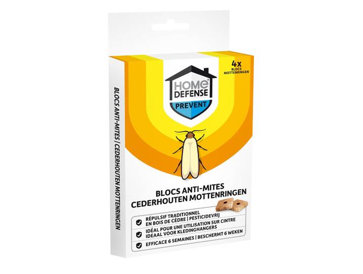 Home defense mottenring cederhout 4 stuks