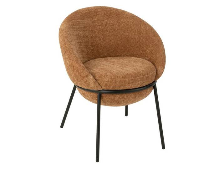 Chaise Fauteuil Design  Elwood  76cm Terracotta