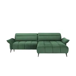 Twist Ecksofa mit Kopfteilverstellung Cavani ¦ grün ¦ Maße (cm): B: 272 H: 95 T: 180.0