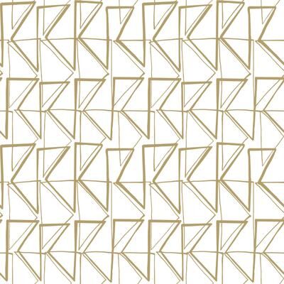 York Wallcoverings Gold Metallic Love Triangles Peel and Stick Wallpaper