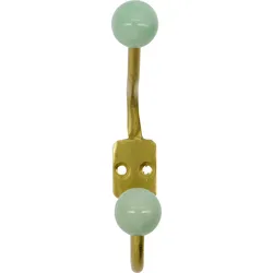 Ball Wandhaken 13 cm, meerblau, 2 St.