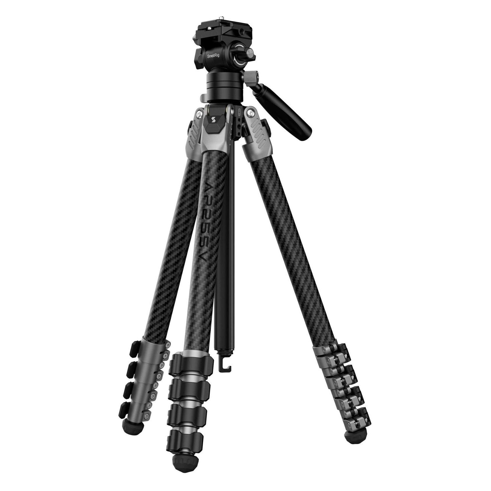 SmallRig 5477 Portable Video Carbon Fiber Tripod AP255Pro (Carbon, Kunststoff, Metall) (5477)