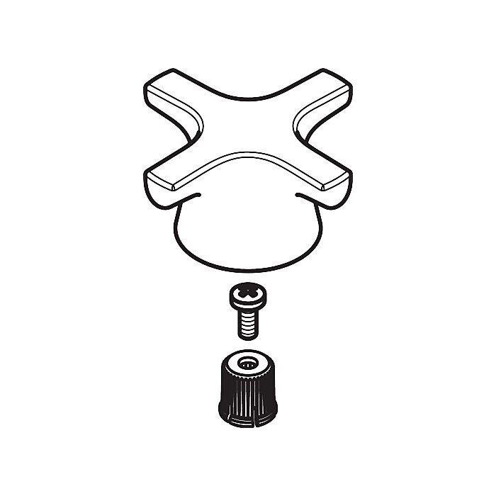 hansgrohe Griff Logis Classic Standventil 92524000 Warmwasser chrom