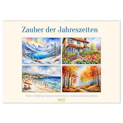 Zauber der Jahreszeiten (Wandkalender 2027 DIN A2 quer), CALVENDO Monatskalender